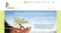 Desktop Screenshot of bowvalleylearning.ca