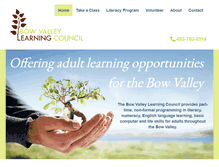 Tablet Screenshot of bowvalleylearning.ca